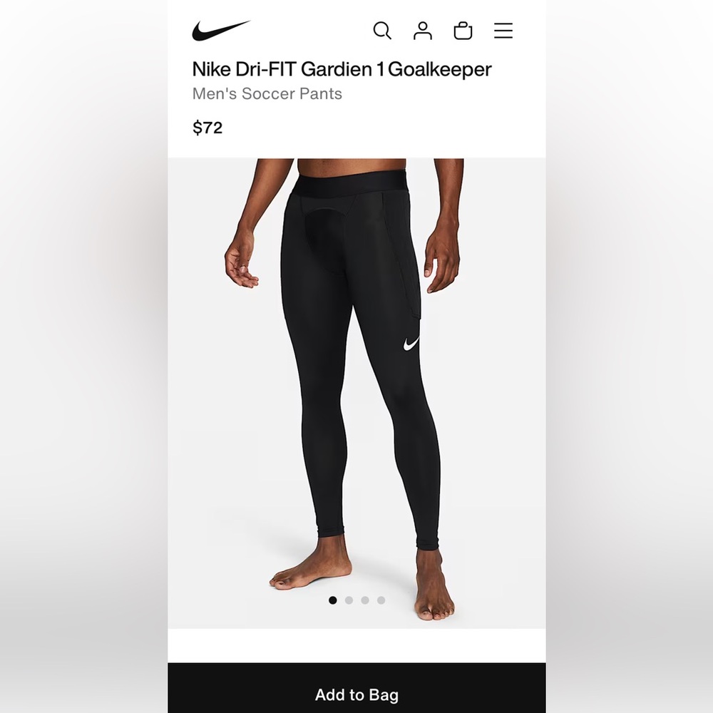 Nike Dri-FIT Gardien 1 Goalkeeper Pants -XXL NWOT